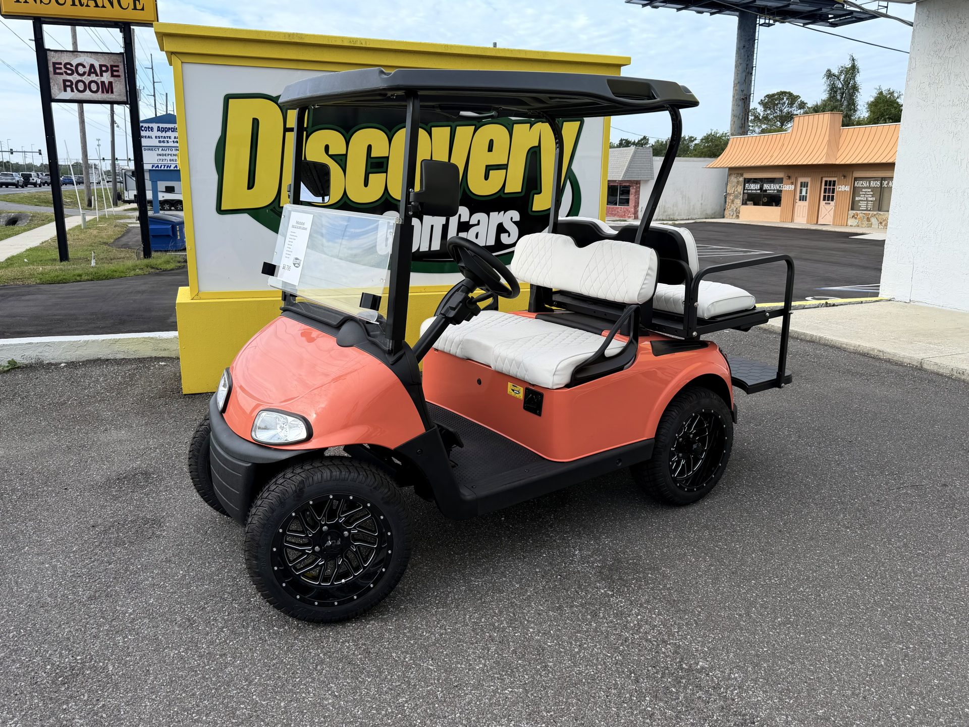 2020 EZGO RXV Refurbished Lithium Salmon