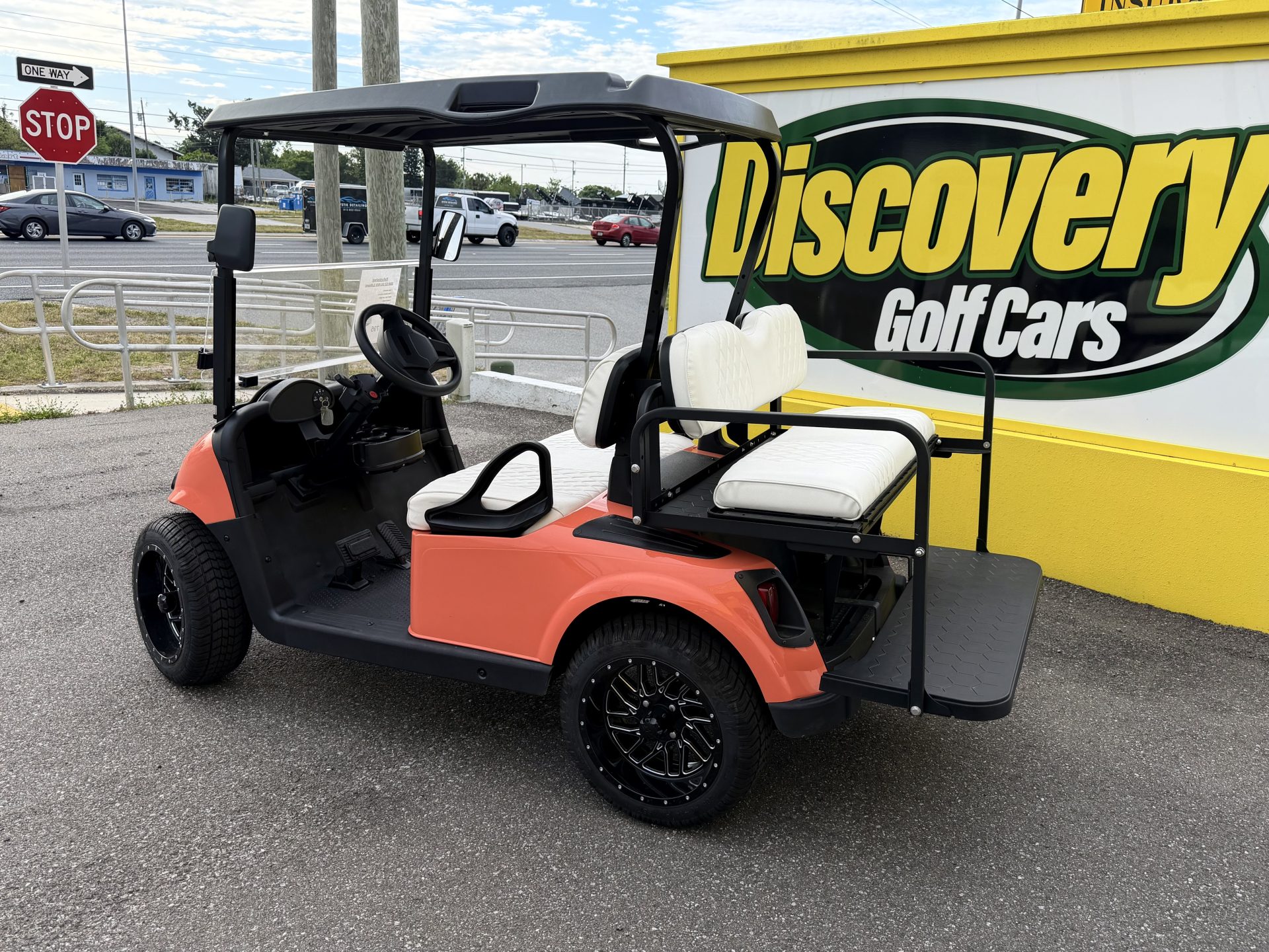 2020 EZGO RXV Refurbished Lithium Salmon - Image 2