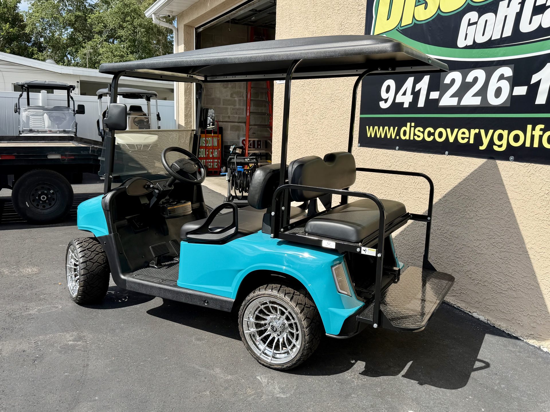 2020 EZGO RXV Refurbished Lithium Sky Blue APEX - Image 3