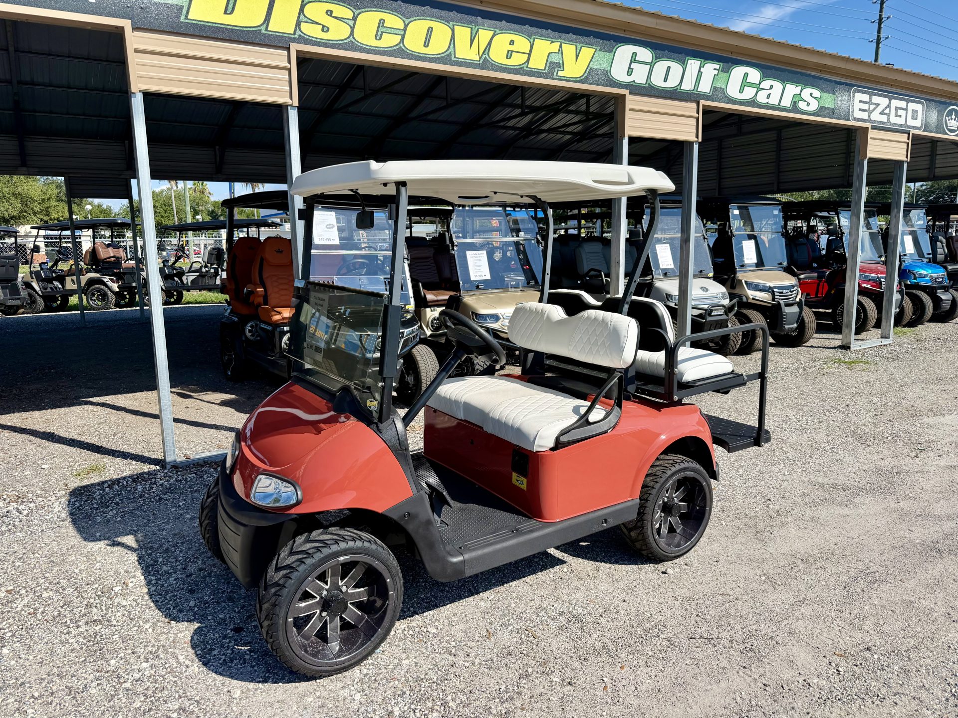 2020 EZGO RXV Refurbished Lithium Salmon