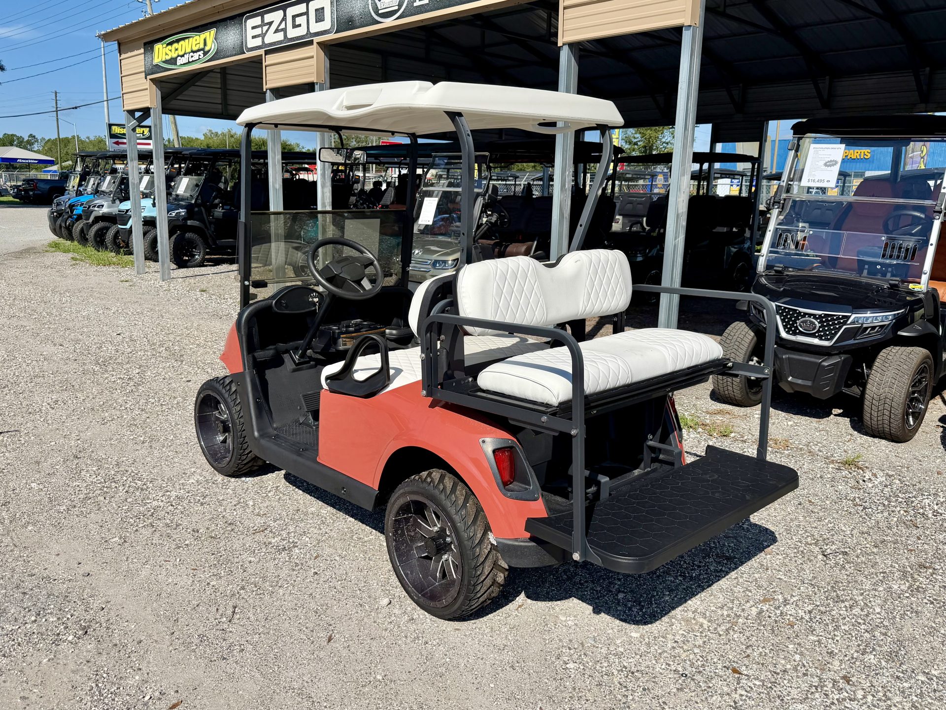 2020 EZGO RXV Refurbished Lithium Salmon - Image 2